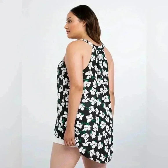Torrid Floral Chiffon Hi-Lo Tank Top  0/L - Picture 2 of 7